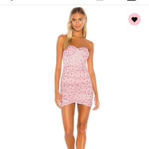 NEW WITH TAGS pink heart mini dress